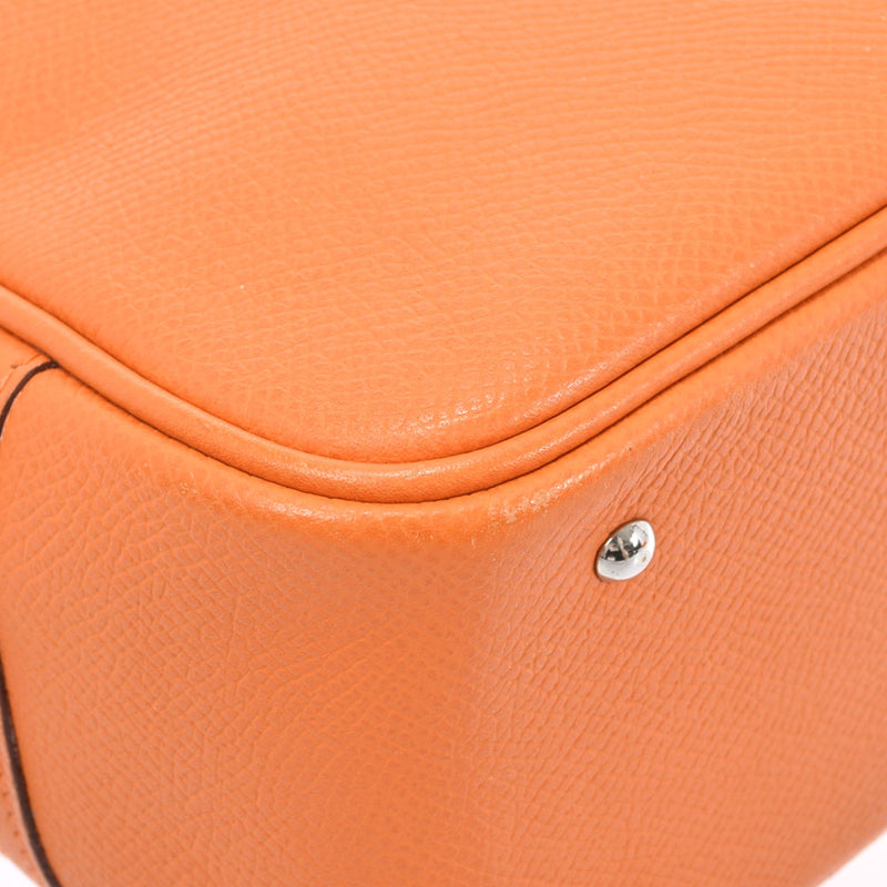 HERMES Hermes Mini Prum Orange Silver Bracket □ J engraved (around 2006) Ladies Vo Epson Handbag B Rank Used Ginzo