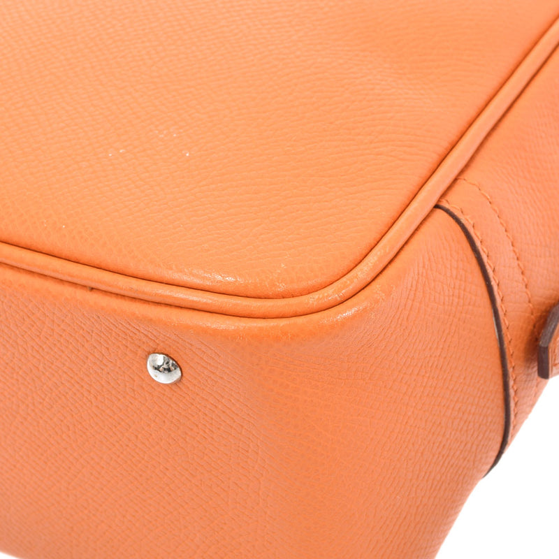 HERMES Hermes Mini Prum Orange Silver Bracket □ J engraved (around 2006) Ladies Vo Epson Handbag B Rank Used Ginzo