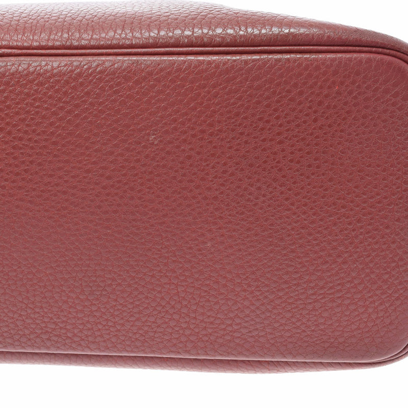 HERMES Hermes Boled Web Rouge Gold Gold Bracket □ E Engraved (around 2001) Ladies Togo Handbag B Rank used Ginzo