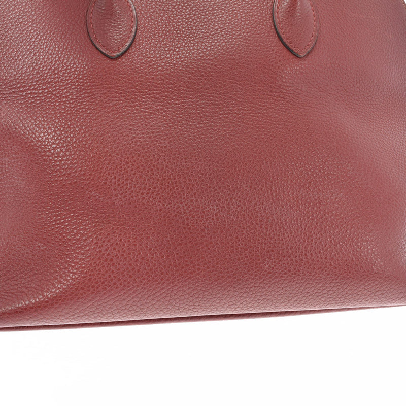 HERMES Hermes Boled Web Rouge Gold Gold Bracket □ E Engraved (around 2001) Ladies Togo Handbag B Rank used Ginzo