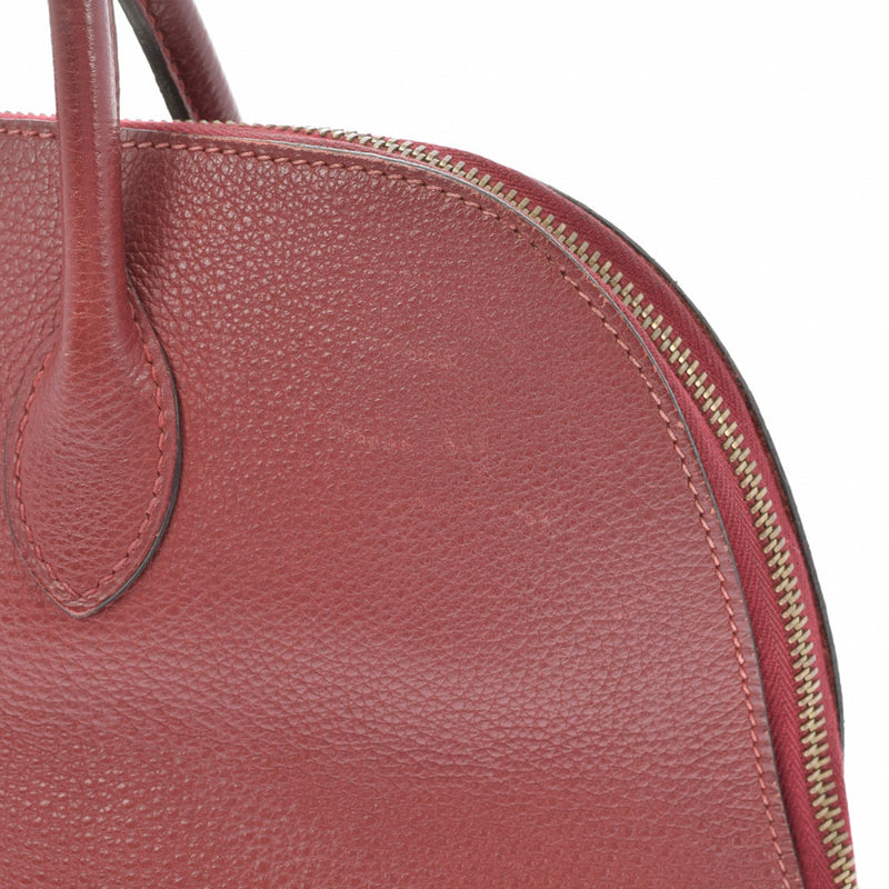 HERMES Hermes Boled Web Rouge Gold Gold Bracket □ E Engraved (around 2001) Ladies Togo Handbag B Rank used Ginzo