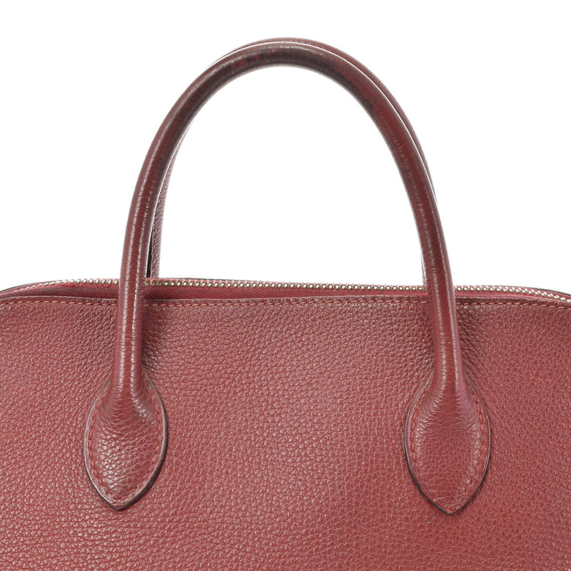 HERMES Hermes Boled Web Rouge Gold Gold Bracket □ E Engraved (around 2001) Ladies Togo Handbag B Rank used Ginzo