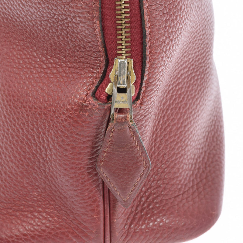 HERMES Hermes Boled Web Rouge Gold Gold Bracket □ E Engraved (around 2001) Ladies Togo Handbag B Rank used Ginzo