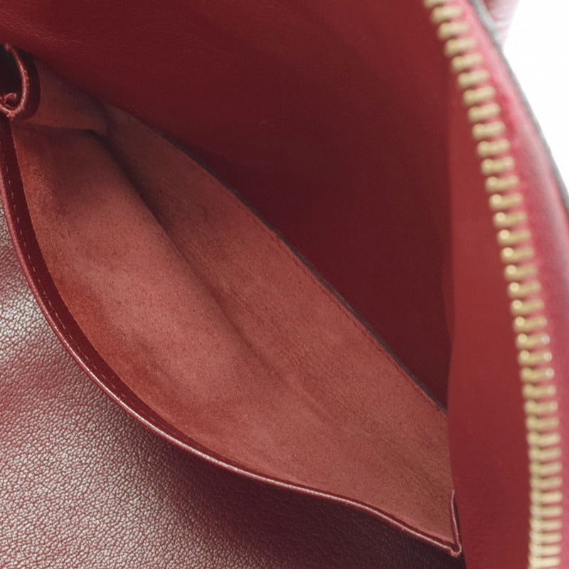 HERMES Hermes Boled Web Rouge Gold Gold Bracket □ E Engraved (around 2001) Ladies Togo Handbag B Rank used Ginzo