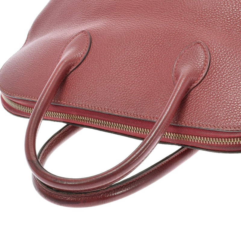 HERMES Hermes Boled Web Rouge Gold Gold Bracket □ E Engraved (around 2001) Ladies Togo Handbag B Rank used Ginzo