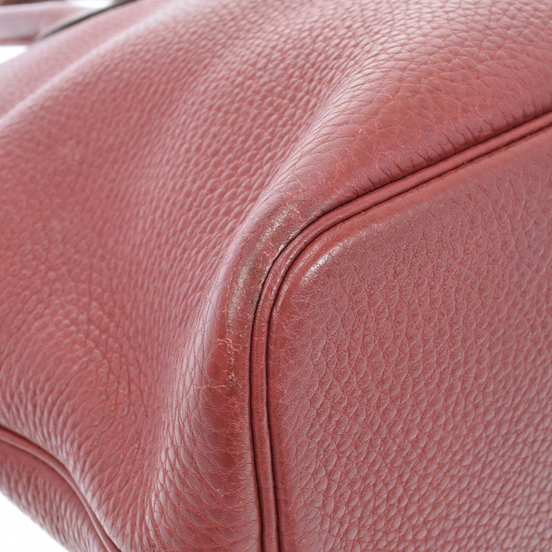 HERMES Hermes Boled Web Rouge Gold Gold Bracket □ E Engraved (around 2001) Ladies Togo Handbag B Rank used Ginzo