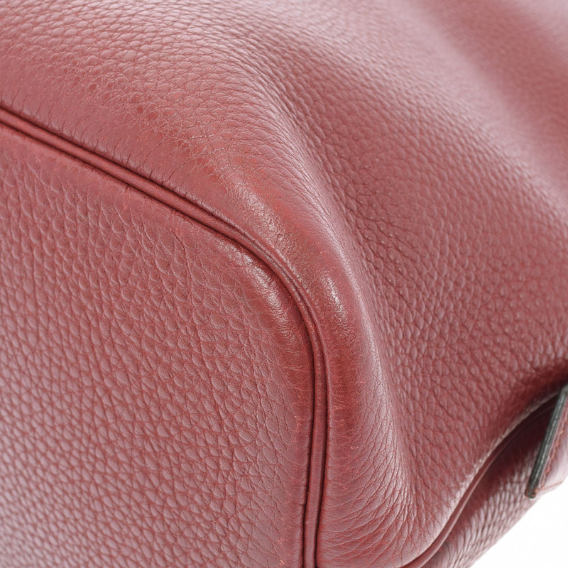 HERMES Hermes Boled Web Rouge Gold Gold Bracket □ E Engraved (around 2001) Ladies Togo Handbag B Rank used Ginzo