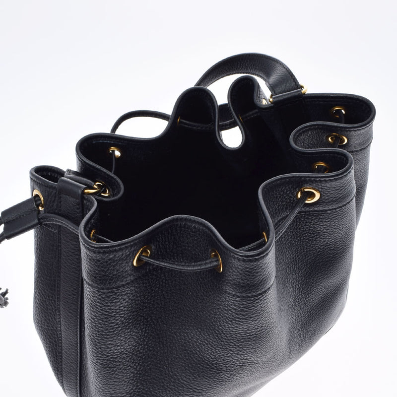 HERMES エルメス マーケット GM 黒 ゴールド金具 ○Z刻印(1996年頃) ユニセックス トリヨンクレマンス  ショルダーバッグ Aランク 中古 銀蔵