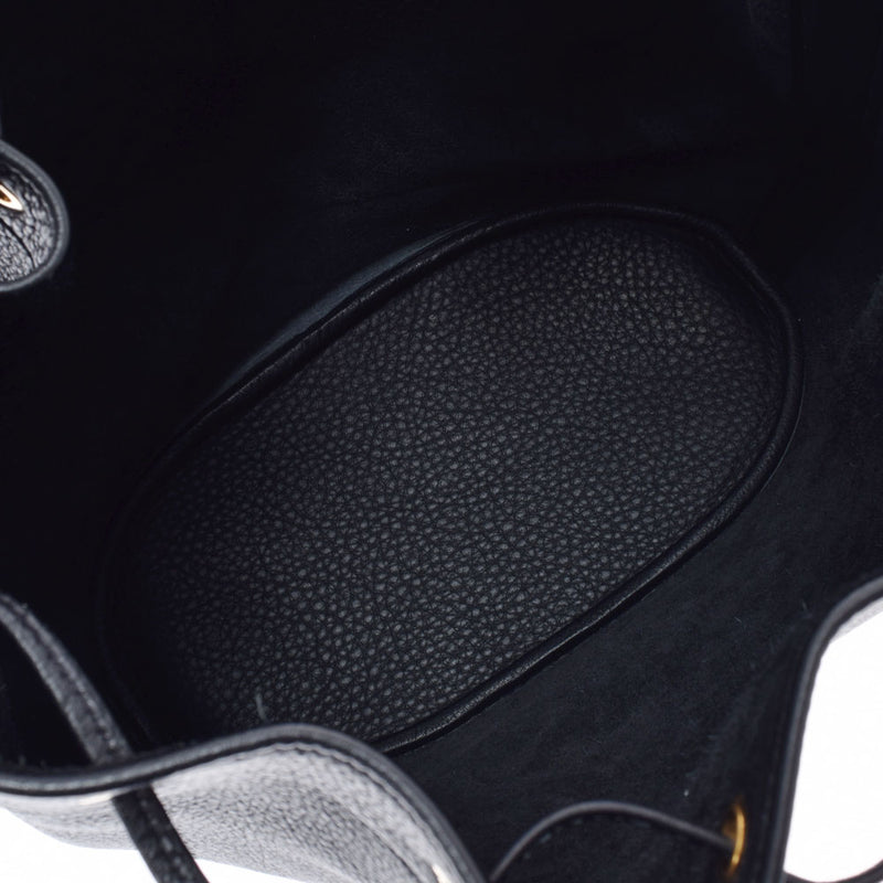 HERMES エルメス マーケット GM 黒 ゴールド金具 ○Z刻印(1996年頃) ユニセックス トリヨンクレマンス  ショルダーバッグ Aランク 中古 銀蔵