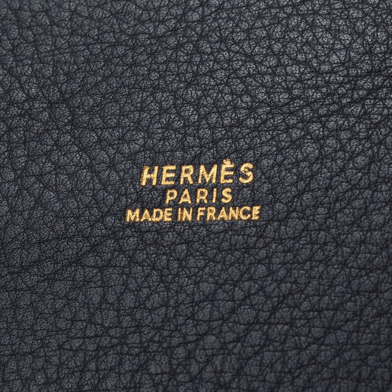 HERMES エルメス マーケット GM 黒 ゴールド金具 ○Z刻印(1996年頃) ユニセックス トリヨンクレマンス  ショルダーバッグ Aランク 中古 銀蔵