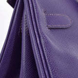 爱马仕爱马仕伯金30虹膜（紫色）银金属□n刻（2010年）女士vo epson手提包AB级使用Ginzo