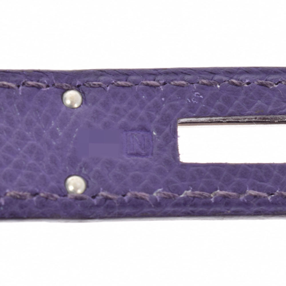 エルメスバーキン30 アイリス(紫) シルバー金具 □N刻印(2010年頃)刻印