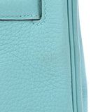 HERMES Hermes Birkin 35 Blue Ator Silver metal T -engraved (around 2015) Unisex Togo Handbag A Rank used Ginzo