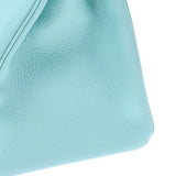 HERMES Hermes Birkin 35 Blue Ator Silver metal T -engraved (around 2015) Unisex Togo Handbag A Rank used Ginzo