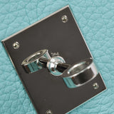 HERMES Hermes Birkin 35 Blue Ator Silver metal T -engraved (around 2015) Unisex Togo Handbag A Rank used Ginzo