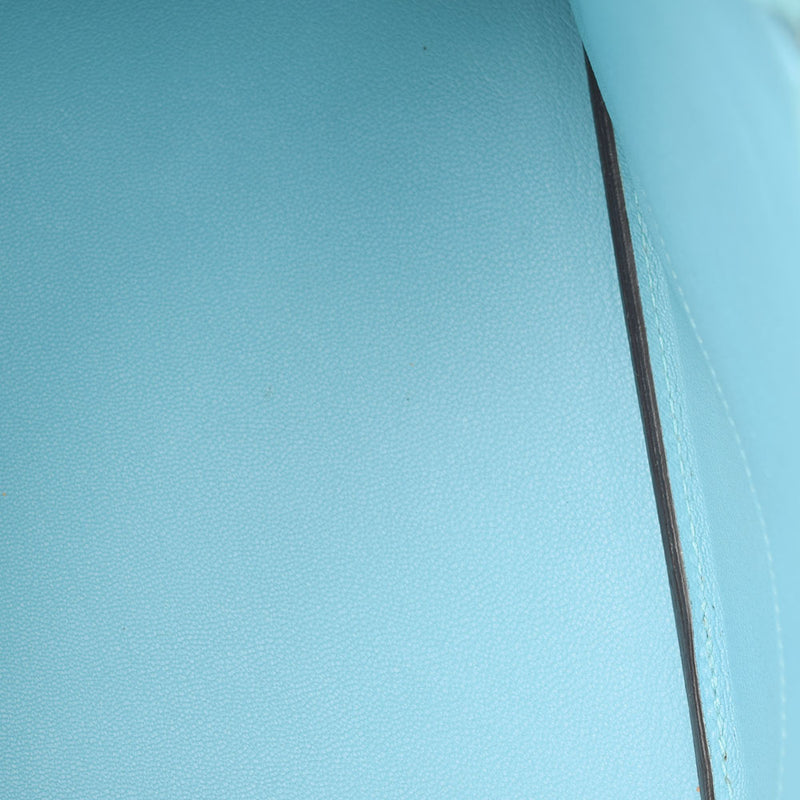 HERMES Hermes Birkin 35 Blue Ator Silver metal T -engraved (around 2015) Unisex Togo Handbag A Rank used Ginzo