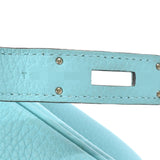 HERMES Hermes Birkin 35 Blue Ator Silver metal T -engraved (around 2015) Unisex Togo Handbag A Rank used Ginzo