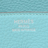 HERMES Hermes Birkin 35 Blue Ator Silver metal T -engraved (around 2015) Unisex Togo Handbag A Rank used Ginzo