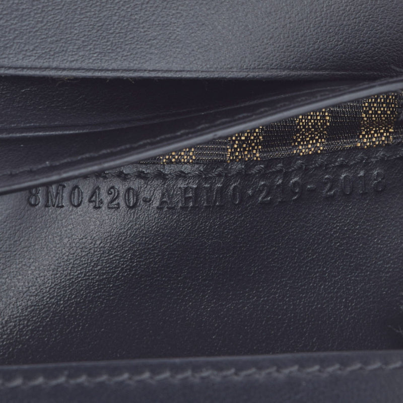 FENDI フェンディ コンパクトウォレット 黒 ゴールド金具 8M0420 ユニセックス カーフ 二つ折り財布 未使用 銀蔵