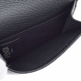 Fendi Fendi迷你钱包黑色7M0280女感皮革Triloster未使用的Ginzo