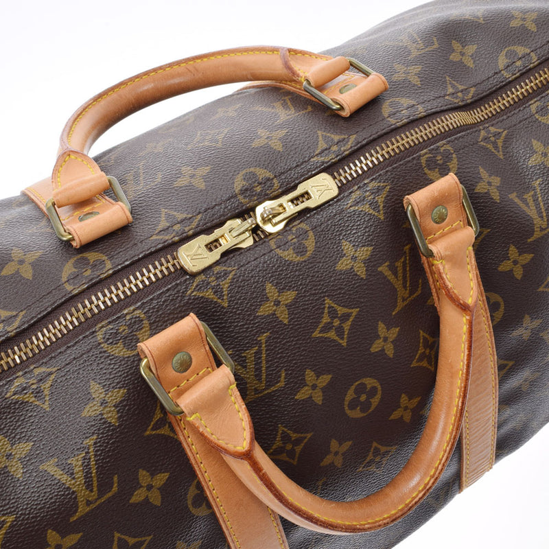 路易威顿路易·维顿（Louis Vuitton）路易威登（Louis Vuitton）会标kepol 50棕色M41426男女通用会标帆布波士顿袋B等级二手Ginzo