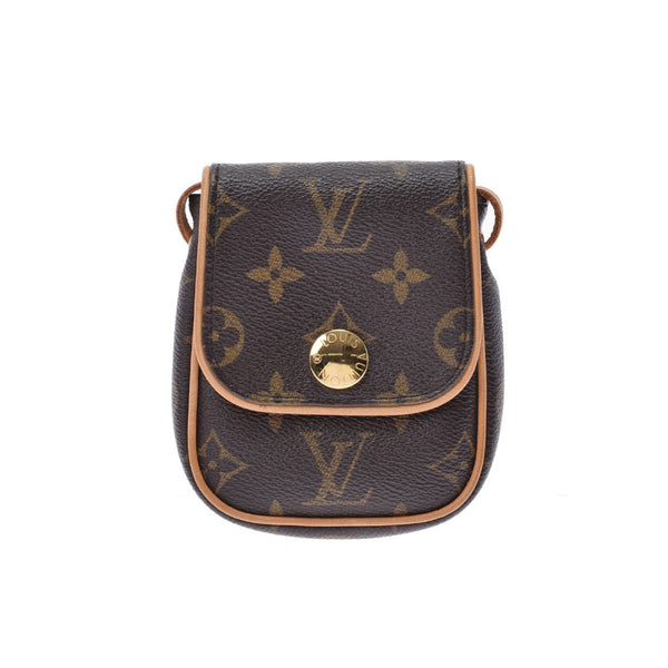 LOUIS VUITTON Louis Vuitton Monogram Pochette Cancoon Pochette Brown M60018 Ladies Monogram Canvas Shoulder Bag AB Rank Used Ginzo
