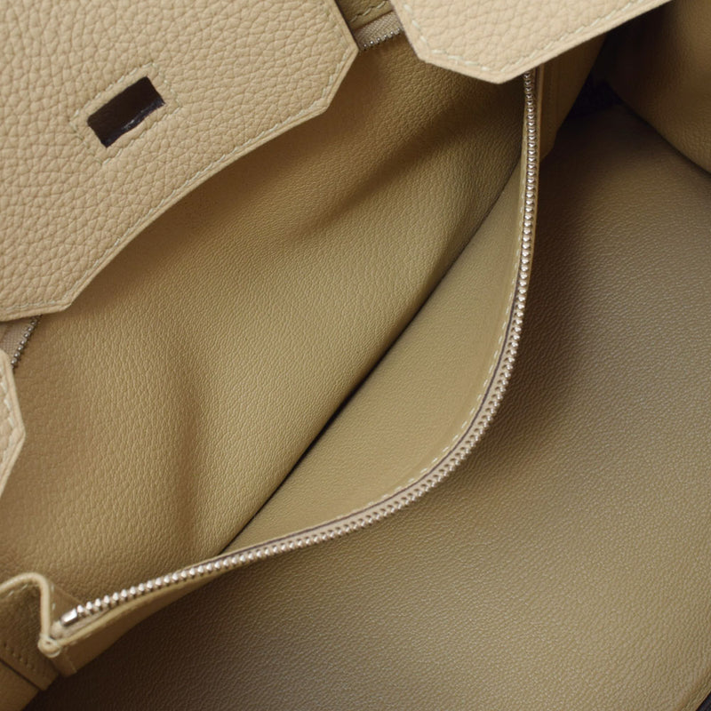 HERMES エルメス バーキン 30 トレンチ シルバー金具 X刻印(2016年頃) レディース トゴ ハンドバッグ Aランク 中古 銀蔵