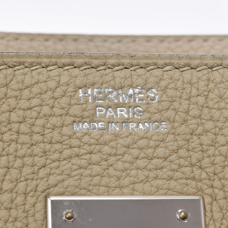 HERMES Hermes Birkin 30 Trench Silver Bracket X engraved (around 2016) Ladies Togo Handbag A Rank Used Ginzo