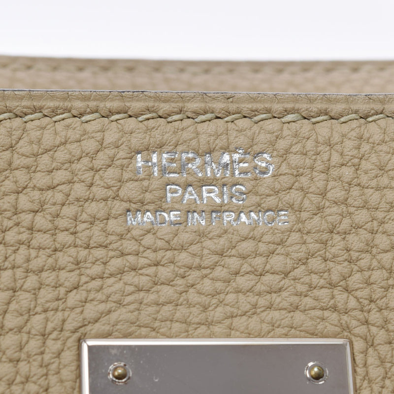 HERMES エルメス バーキン 30 トレンチ シルバー金具 X刻印(2016年頃) レディース トゴ ハンドバッグ Aランク 中古 銀蔵