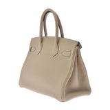 HERMES エルメス バーキン 30 トレンチ シルバー金具 X刻印(2016年頃) レディース トゴ ハンドバッグ Aランク 中古 銀蔵