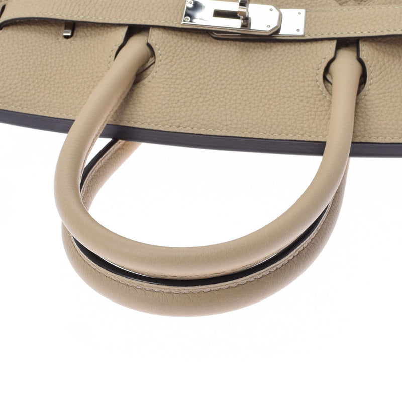 HERMES エルメス バーキン 30 トレンチ シルバー金具 X刻印(2016年頃) レディース トゴ ハンドバッグ Aランク 中古 銀蔵