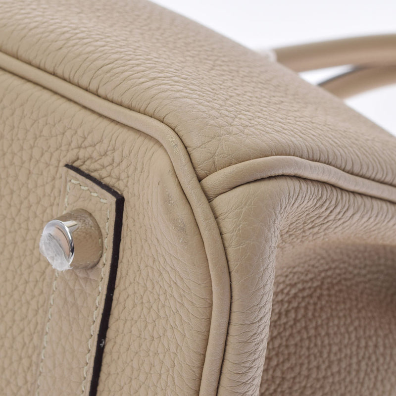 HERMES エルメス バーキン 30 トレンチ シルバー金具 X刻印(2016年頃) レディース トゴ ハンドバッグ Aランク 中古 銀蔵