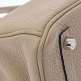 HERMES エルメス バーキン 30 トレンチ シルバー金具 X刻印(2016年頃) レディース トゴ ハンドバッグ Aランク 中古 銀蔵