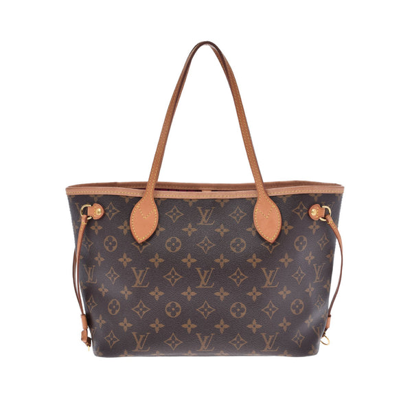 路易威顿路易斯·维顿（Louis Vuitton）会标永远不要全pm棕色/pivowanne M41245女士会标帆布手提包B等级二手ginzo