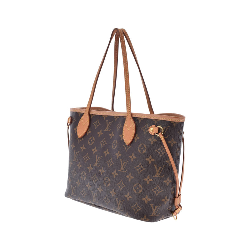 LOUIS VUITTON Louis Vuitton Monogram Never Full PM Brown/Pivowanne M41245 Ladies Monogram Canvas Handbag B Rank Used Ginzo