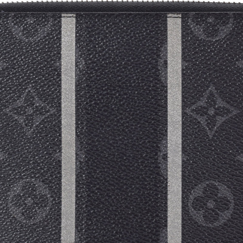 LOUIS VUITTON Louis Vuitton Monogram Eclipse Zippy Organizer Fragment Collaboration Black M64645 Men's Monogram Canvas Long Wallet B Used Ginzo