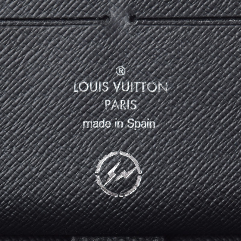 路易威顿路易·维顿（Louis Vuitton）路易·威登（Louis Vuitton）会标日食Zippy组织者碎片合作黑色M64645男士会标帆布长钱包B二手ginzo