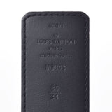 LOUIS VUITTON Louis Vuitton Monogram Eclipse Sunture Initial Size 85cm Black Silver Hardware M9043V Men's Monogram Canvas Belt AB Rank Used Ginzo