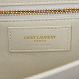 SAINT LAURENT Saint Laurent Ivory Gold Bracket 520354 Ladies Leather Shoulder Bag AB Rank Used Ginzo
