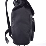DIOR HOMME Dior Om Saddle Backpack Black Men's Nylon Buck Daypack A Rank used Ginzo