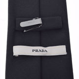 PRADA プラダ 黒 メンズ ウール90％/ナイロン7％/他3％ ネクタイ ABランク 中古 銀蔵