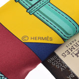 爱马仕爱马仕（Hermes Hermes）twilly新标签单击裂纹现代携带/clic-clac Moderne Can Multicolor女士丝绸100％围巾未使用的Ginzo