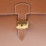 HERMES Hermes Sack Adepesh 41 Gold Gold Bracket ○ Z engraved (around 1996) Men's Kushbell Business Bag AB Rank Used Ginzo