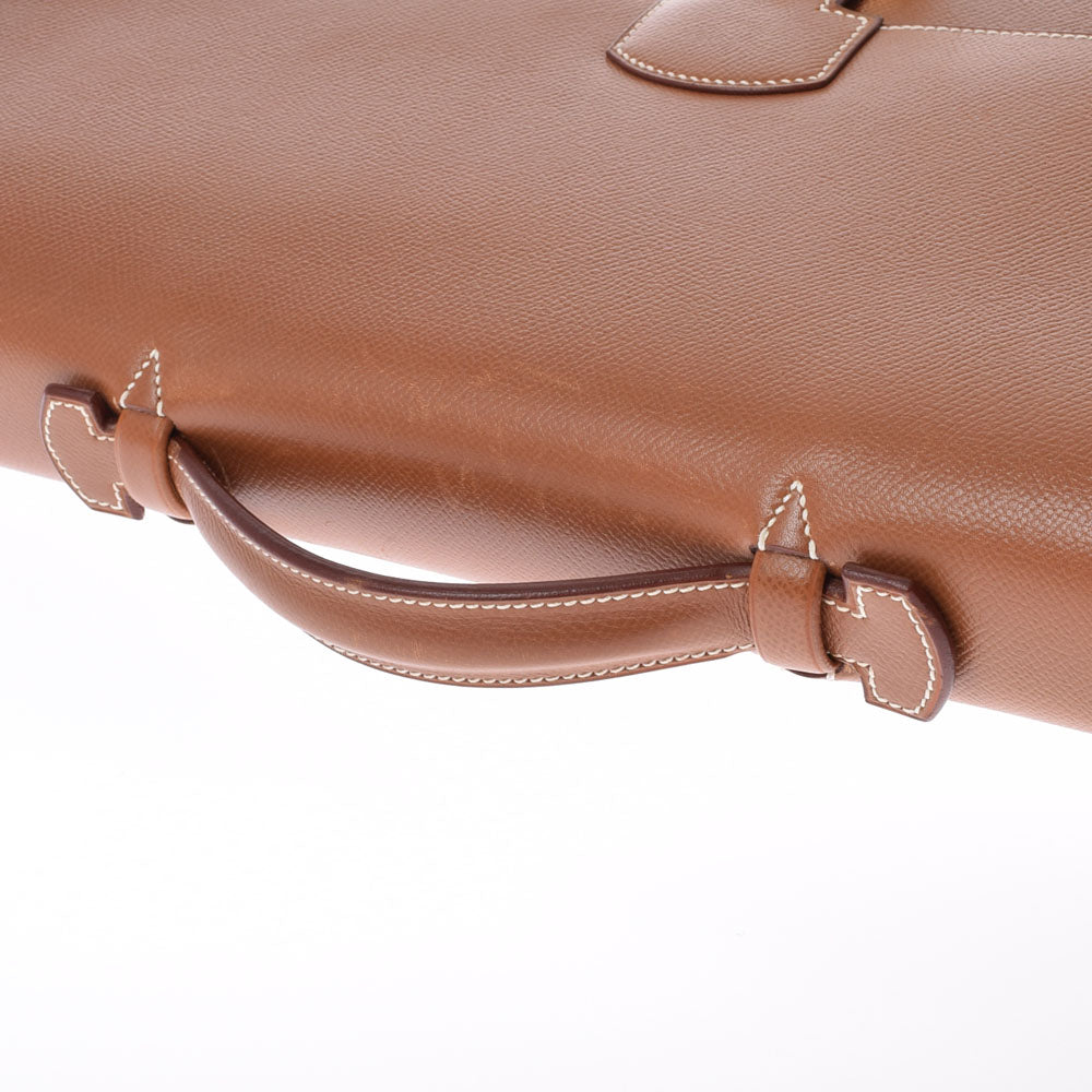 【箱袋鍵付】 エルメス サックアデペッシュ41 ゴールド ブラウン クシュベル 箱袋鍵付】 エルメス サックアデペッシュ41 ゴールド ブラウン