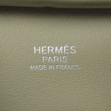 HERMES Hermes Plum 28 Sage/Cle Silver metal fittings x engraved (around 2016) Ladies Voice IIF Handbag AB Rank Used Ginzo