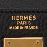 HERMES HERMES HERMES KELLY 35内部缝制黑色金属配件□雕刻（1997年左右）中性toryon lemance手提包AB级使用Ginzo