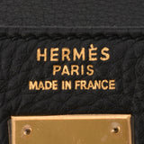 HERMES エルメス ケリー 35 内縫い 黒 ゴールド金具 □A刻印(1997年頃) ユニセックス トリヨンクレマンス ハンドバッグ ABランク 中古 銀蔵