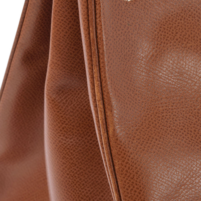 HERMES エルメス バーキン 35 ノワゼット パラジウム金具 □G刻印(2003年頃) ユニセックス リセ ハンドバッグ ABランク 中古 銀蔵