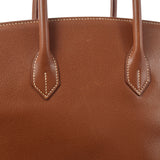 HERMES エルメス バーキン 35 ノワゼット パラジウム金具 □G刻印(2003年頃) ユニセックス リセ ハンドバッグ ABランク 中古 銀蔵