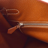 HERMES エルメス バーキン 35 ノワゼット パラジウム金具 □G刻印(2003年頃) ユニセックス リセ ハンドバッグ ABランク 中古 銀蔵